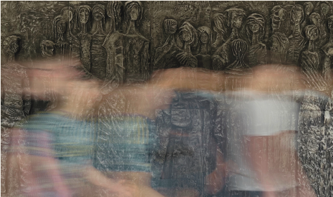 Ein Kunstwerk im Vorbeigehen – Was steckt hinter dem Metallbild gegenüber der Mensa? (Emilie H., 5d)